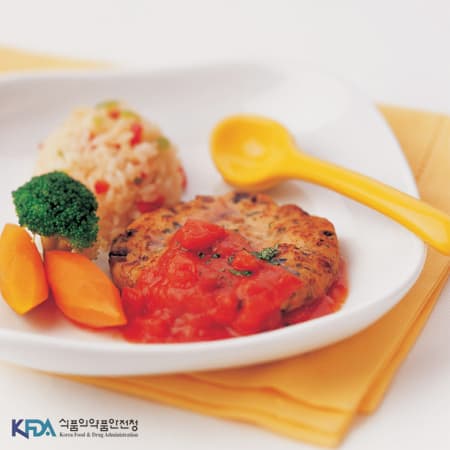 치킨 버거 스테이크