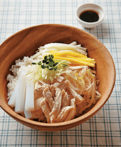 닭가슴살청포묵비빔밥
