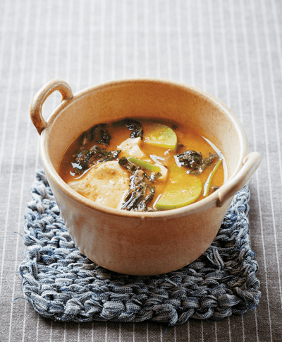 산나물된장찌개