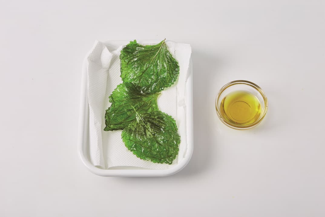 깻잎향을 입힌 관자 샐러드 조리 과정 2