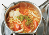 토마토라면 조리 과정 6