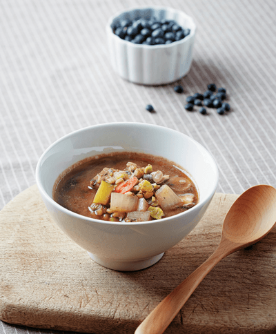 검은콩보리된장찌개