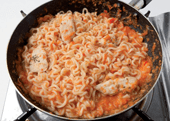 닭갈비볶음면 조리 과정 5