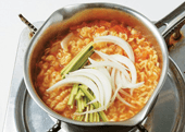 토마토라면 조리 과정 4